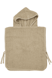 Badeponcho Frottee Uni Sand