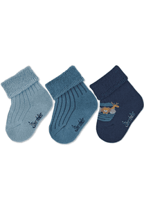 Calcetines bebé 3-pack Ark azul