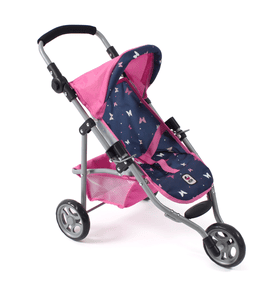 BAYER CHIC 2000 Poppenbuggy LOLA Butterfly navy-pink