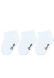 Sneaker-strumpor 3-pack vit