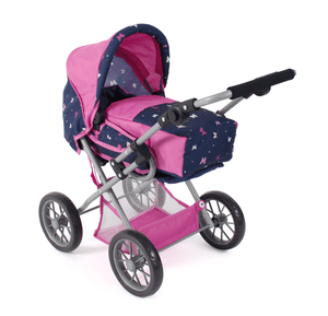 BAYER CHIC 2000 Combi carrozzina per bambole LENI Butterfly rosa navy