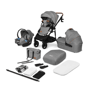 Poussette trio combinée 3en1 Mari Tour Grey Stone