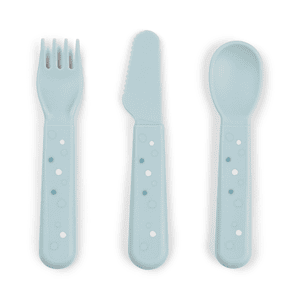 Set di posate per bambini Foodie Happy dots Blu