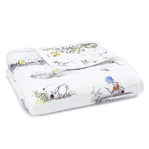 aden+anais™ Couverture enfant mousseline de coton Winnie l'ourson 120x120 cm