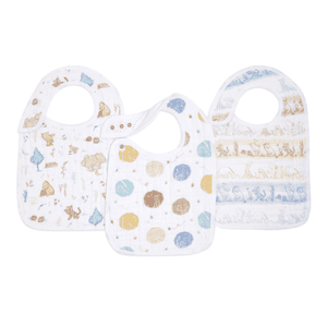 aden + anais™ smekkeklut i bomullsmuslin Winnie the Pooh 3-pk.