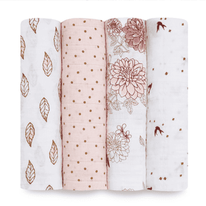 aden + anais™ Dahlias puckcloths 4-pack 4-packia