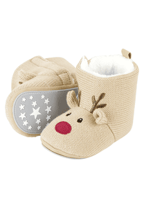 Baby Boots Reindeer beige