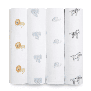 aden + anais™ puckdoekjes Animal Kingdom 4-pack