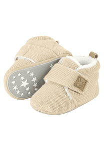 Baby kruipschoen gebreid beige