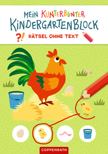 Mein kleiner Kindergartenblock: Rätsel ohne Text (Bauernhof)