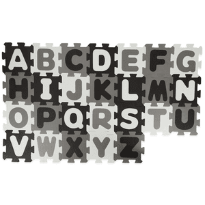 Puzzelmat Letters Zwart Wit