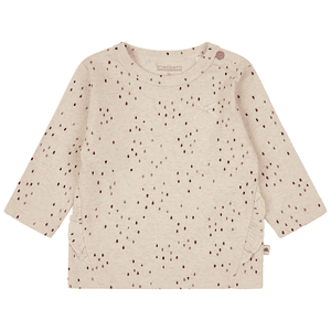 Shirt cream gemêleerd patroon