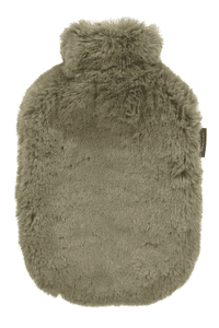 Kuumavesipullo fleece-suojuksella 2,0L, oliivinvihreä