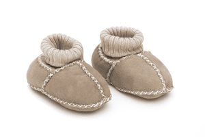 Zapatos de piel de cordero para bebé stovly nature