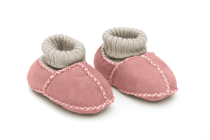 Babylammfell Schuhe stovly rosa