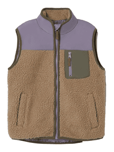 Teddy Vest Nmnmall Lavendel Grijs