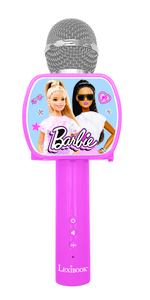 Microphone enfant karaoké Barbie Bluetooth, haut-parleur, fixation smartphone