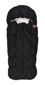 Chancelière pour poussette universelle 6-24 mois black doublure polaire white