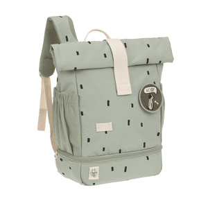 Mini Rolltop Backpack Happy Print s light olive