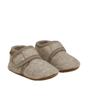 Baby Wool Slippers Sand Melange