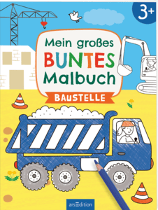 arsEdition Mein großes buntes Malbuch - Baustelle