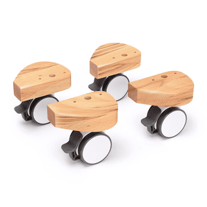 Kit roulettes pour lit cododo spécial naturel non traité