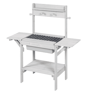 Table enfant jeux d'eau/sable Outdoor BBQ bois gris