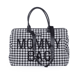 CHILD HOME Luiertas Mommy Tas Groot Houndstooth Zwart