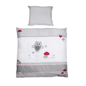 Set culla Adam & Owl 80 x 80 cm 100% cotone