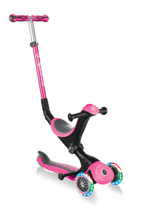 Patinete GO-UP DELUXE LIGHTS ruedas con luz rosa