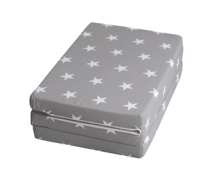 Little Stars Materasso per lettino da viaggio 60 x 120 cm, inclusa borsa di trasporto