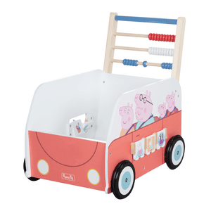 Bully push-along bus og Peppa Pig gåvogn