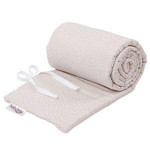 Cotton ® nest organic Royal lämplig för modell Boxspring XXL beige glitter prickar guld