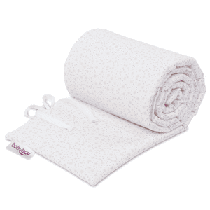 Cotton gniazdo ® organic pasujące do modelu Boxspring XXL biały brokat gwiazdki różowe