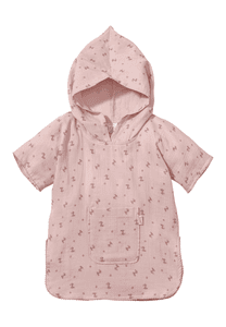 Emmi Niña Muselina Poncho de Baño rosa suave