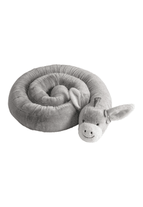 Tour de lit traversin enfant Emmi Girl gris 180 cm
