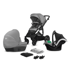 Poussette trio combinée 3en1 Prime Lite Mink Pro Grey