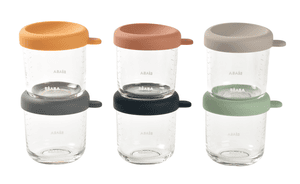 Pots de conservation repas Sunrise verre lot de 6