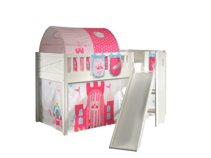 Spielbett SCOTT 90 x 200 cm Princess 3-teilig weiß