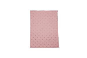 Barnepledd RIGA prikker rosa 70x90 cm