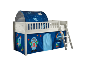 Spielbett SCOTT 90 x 200 cm Astro 2-teilig weiß