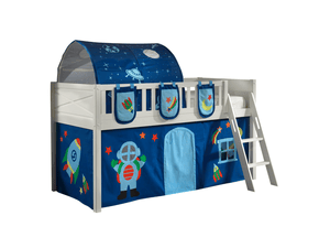 Spielbett SCOTT 90 x 200 cm Astro 3-teilig weiß