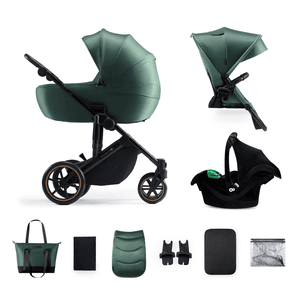 Lastenvaunut 3in1 Prime 2 Mink Pro Dark Green