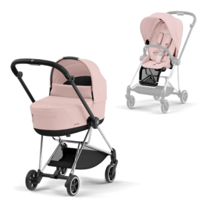 Kombikinderwagen New Mios Chrome Black Peach Pink