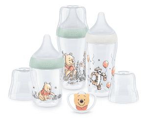 Perfect Match Disney Winnie the Pooh anti-koliek starterset incl. fopspeen Space 0-6 maanden in beige en mint