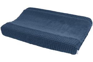 Stellematteovertrekk Waffle Teddy - Indigo - 50 x 70 cm