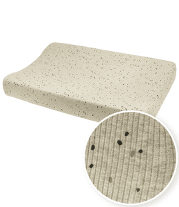 Wickelauflagenbezug Rib Mini Spot - Sand Melange - 50 x 70 cm