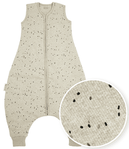 Vintersoverall Jumper Rib Mini Spot - Sand Melange