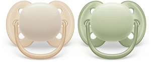 Philips  Schnuller ultra soft SCF091/05 0-6 Monate 2 Stück grün/gelb