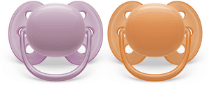 Philips  Schnuller ultra soft SCF091/33 6-18 Monate gelb/lila 2 Stück